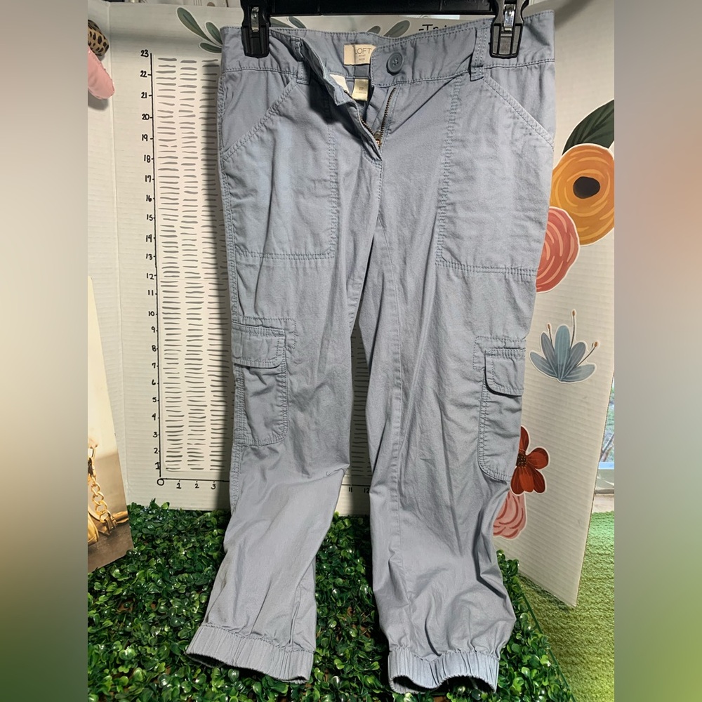 Light Blue women’s Cargo Jogger Pants